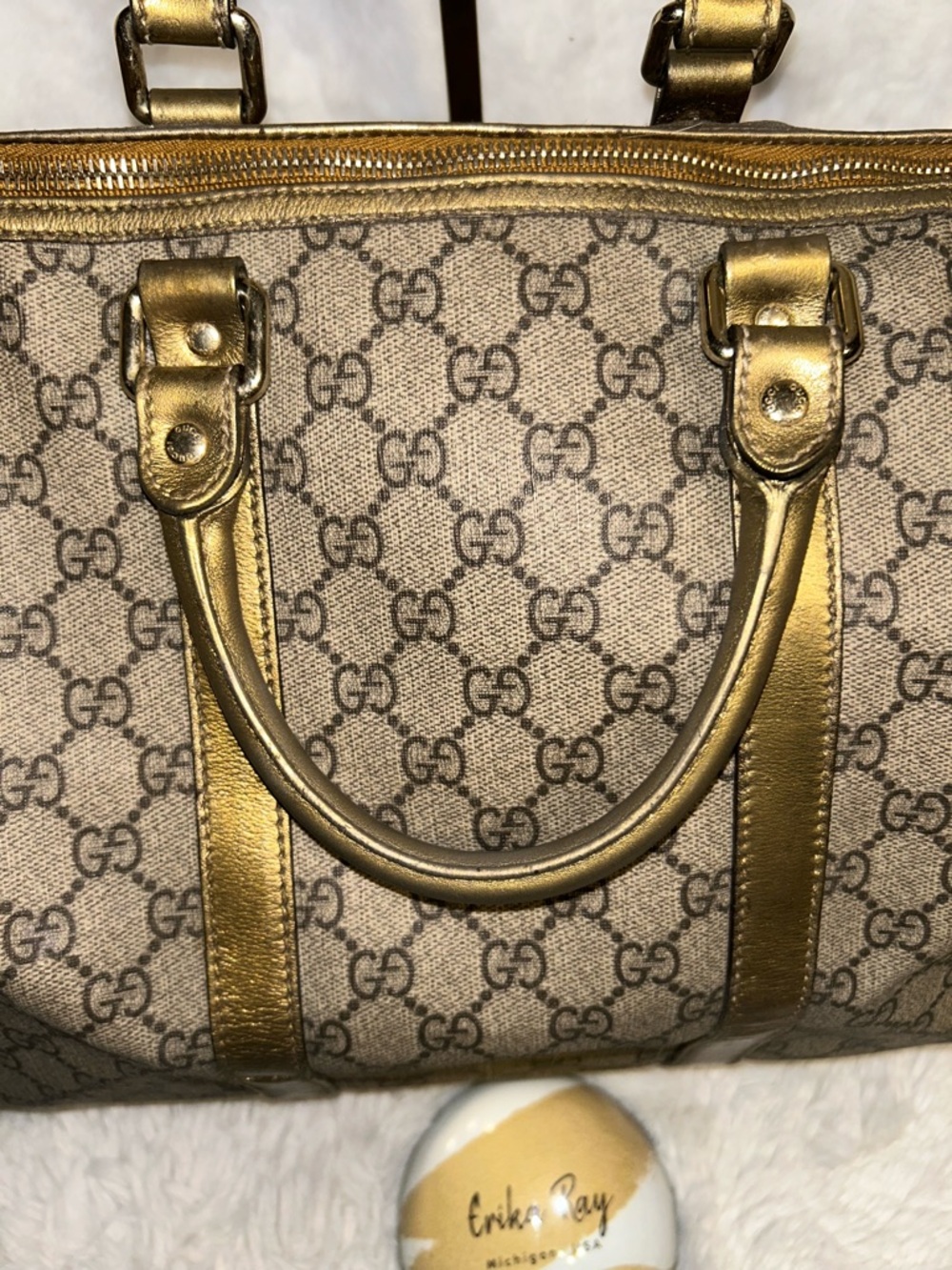 Gucci GG Canvas Monogram Boston Bag - Picture 8 of 16
